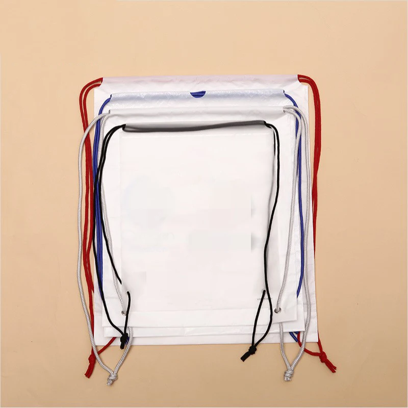 New Design Polyester Clear Sport Drawstring Bag/Transparent Hand String Bag