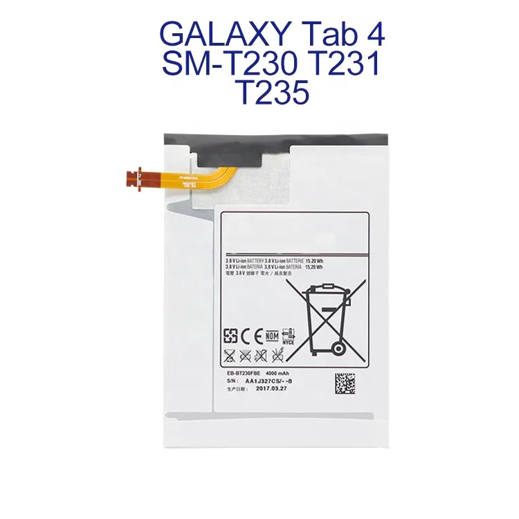 OEM Wholesale 4000mAh Original Tablet Battery For Samsung Galaxy Tab 4 7.0 SM-T230 T230 T231 T235 EB-BT230FBE