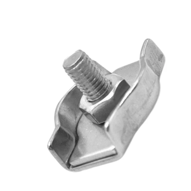 High quality stainless steel M3 single wire rope clips for adjustable cable clamp