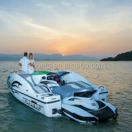 Kawasaki jetski match with Competitive SANJ Mini yacht with price