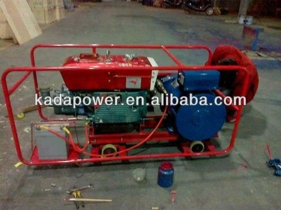 KADA gf1-7.5kw water cooled single cylinder electric start power diesel generator 7.5kw 7.5 kva generator harga