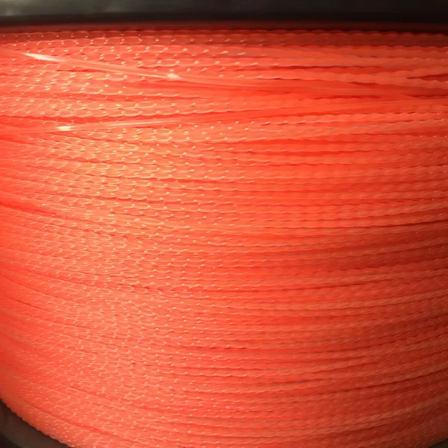 Trimmer line for square twist with polyamide materials