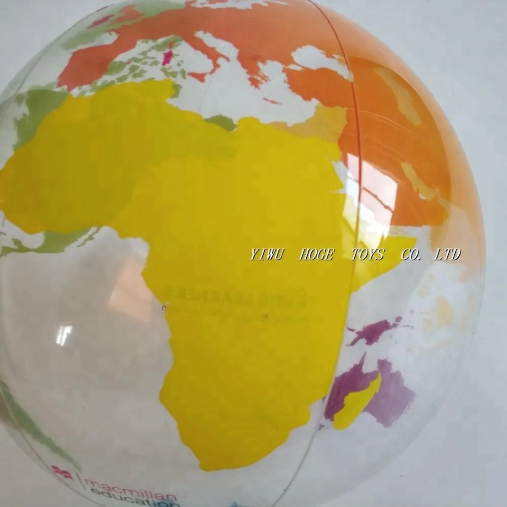 HOGE Inflatable World Map Beach Ball