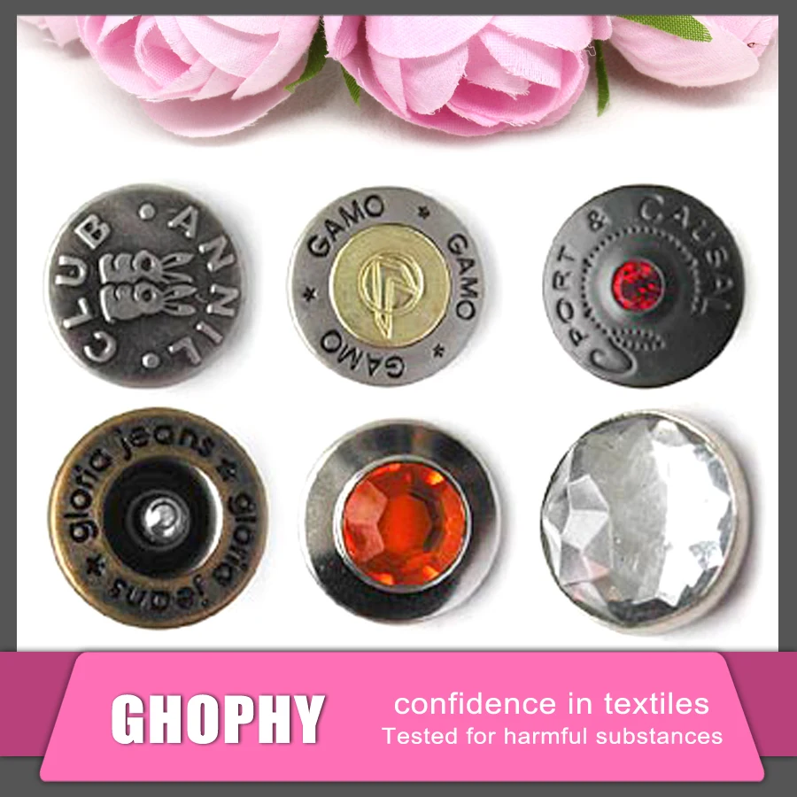 Custom  hook button for jeans trousers, Jacket button for garment