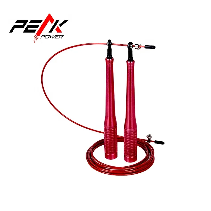 Custom Logo High  Quality Adjustable Aluminum Handle Skipping Cross Rope
