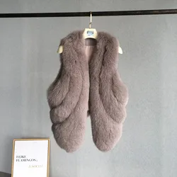 Лидер продаж 2018, жилет из натурального Лисьего меха, жилет из натурального меха