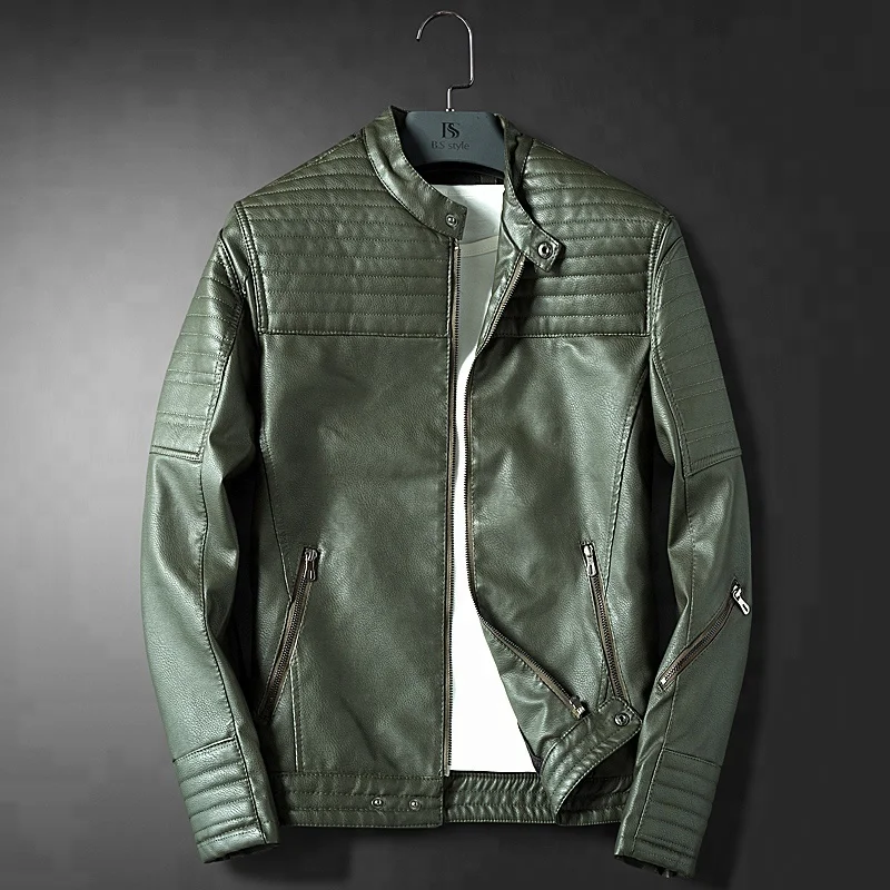 Wholesale China Cheap Classic Fashion Men Pu Leather Jackets