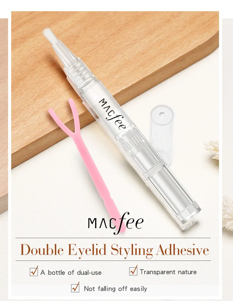 MACFEE профессиональный макияж с принтом «большие глаза», Длительное Действие, водонепрорицаемый, натуральный крепления двойного века гелевый Клей крем
