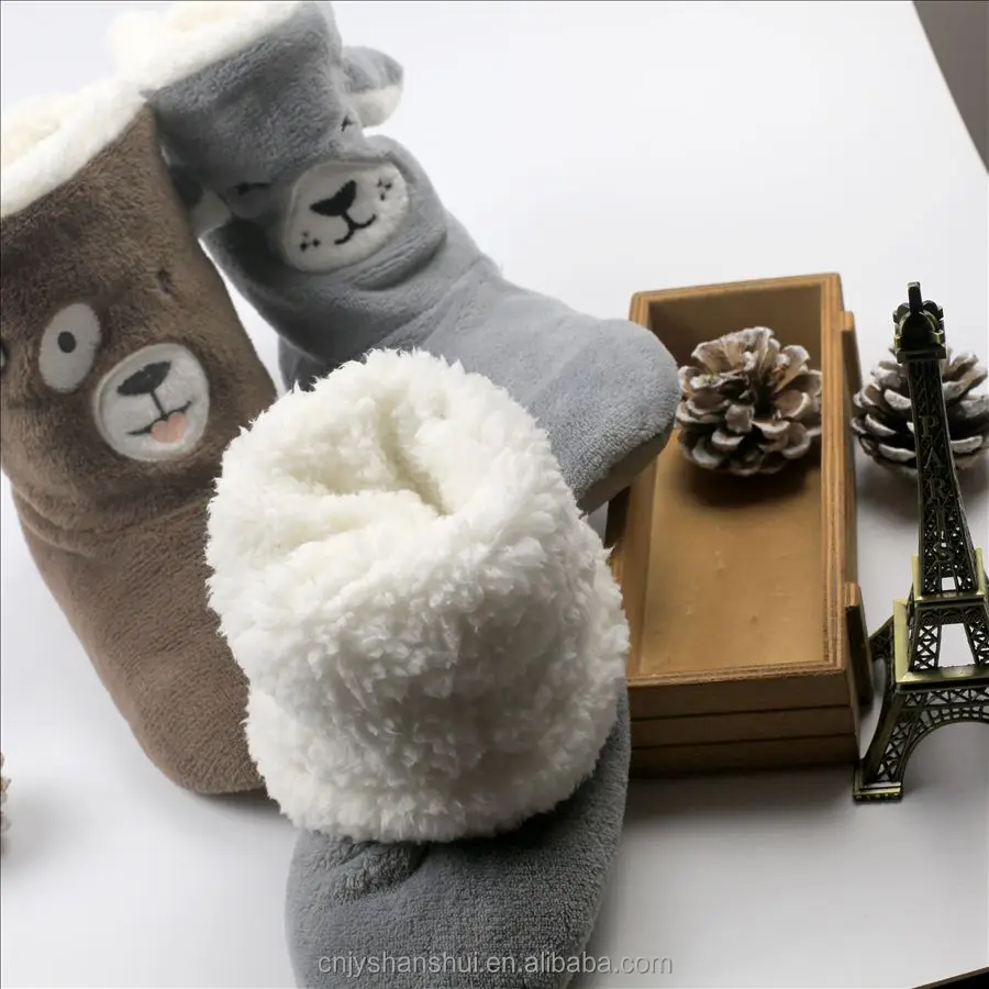 
Embroidery Animal Ladies Cosy boot slipper booties 