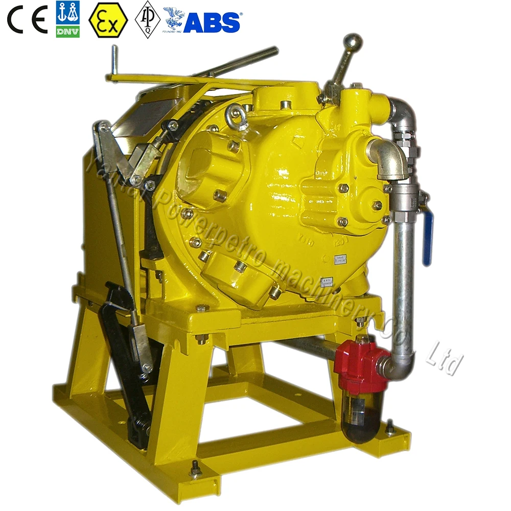 Remote Controlled 5 ton Air Driven Winch Cable Pulling Air Winch for Underground Mines