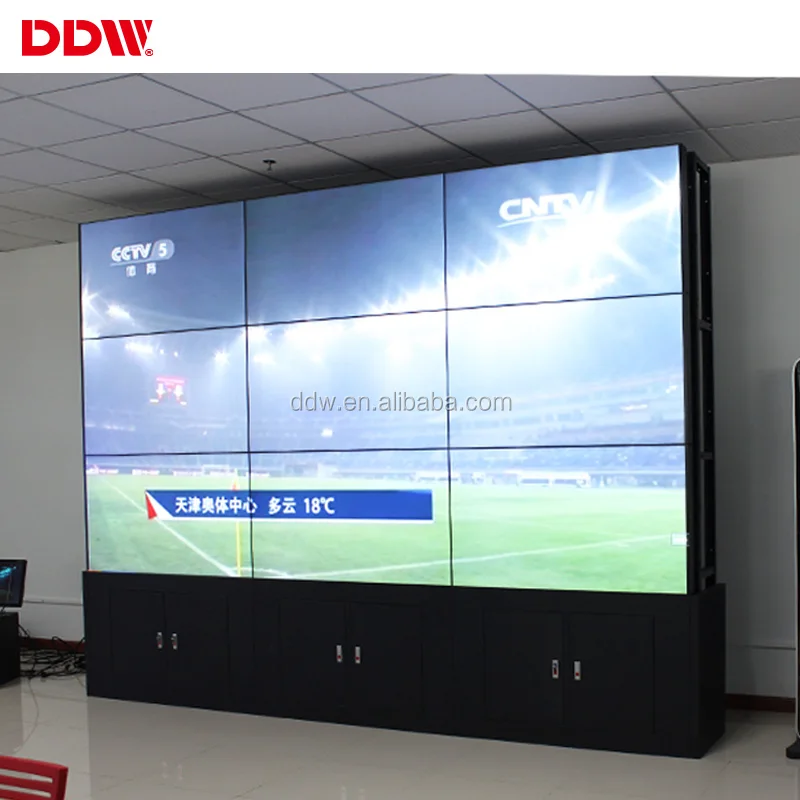 Hot sale 46 inch 3.5mm FHD video wall narrow bezel multi monitor display indoor floor standing 3x4 lcd video wall