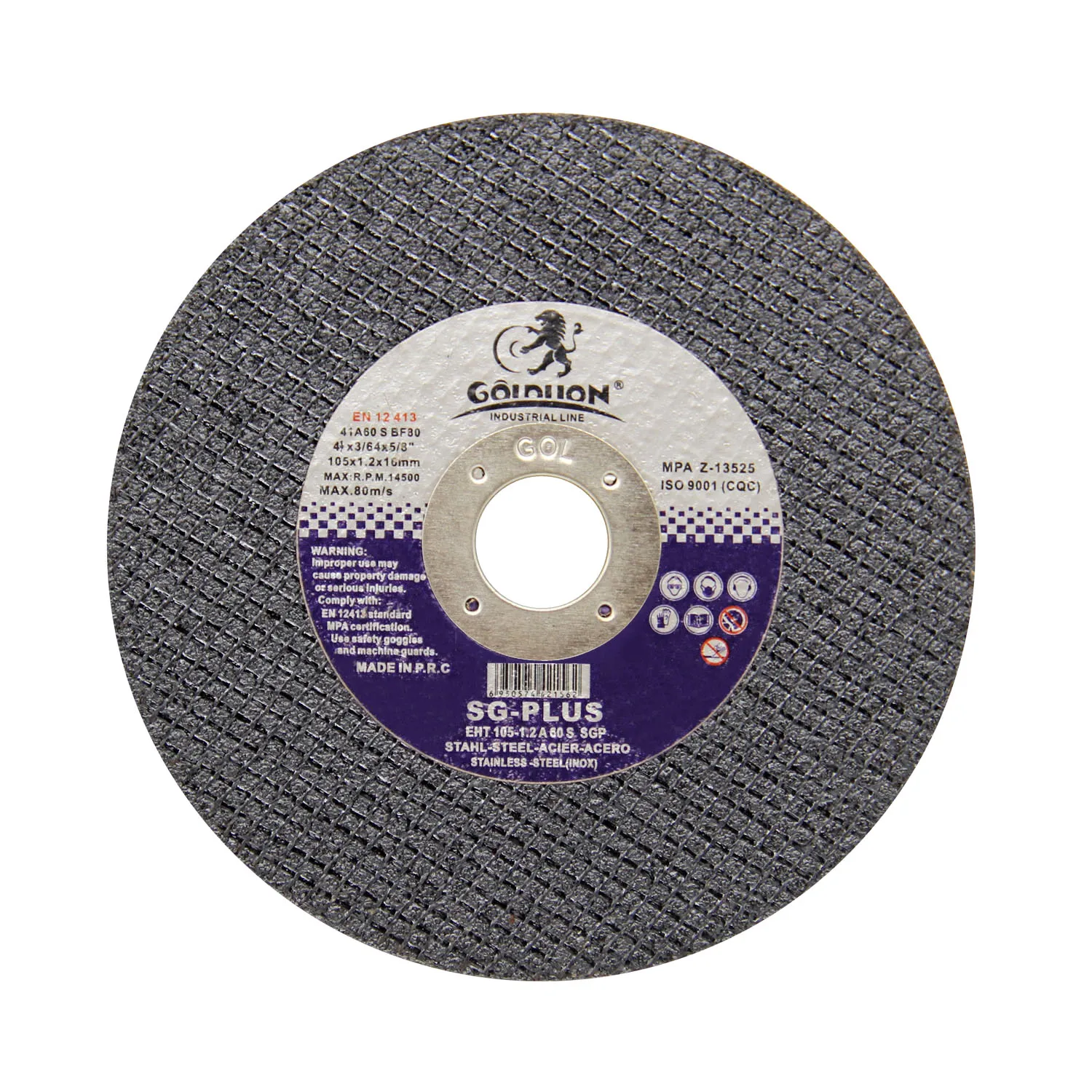 GOLDLION high performance 4 inch cutting disc 105 abrasive tools cutter production line