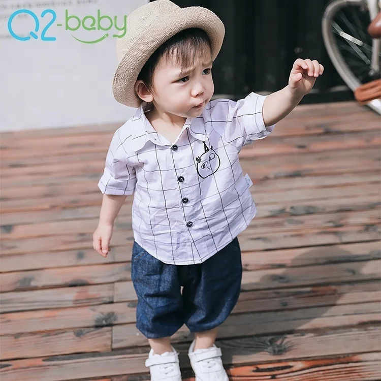 
Custom made 4 months baby blouse clothes cute appliques pattern summer baby blouse 1856 