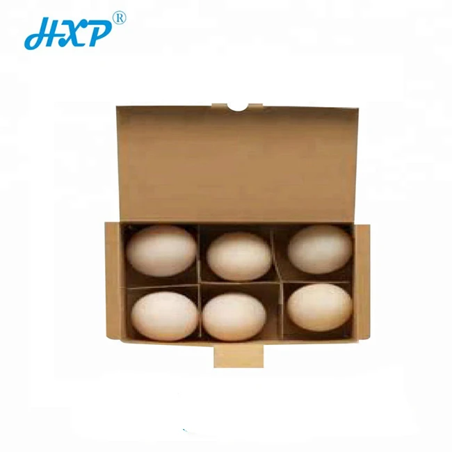 Durable Corrugated Paper Egg Box for Shipping Egg Cartons for Sale Flexo Printing Couurgated Paper Egg Box Folding Box Accept
