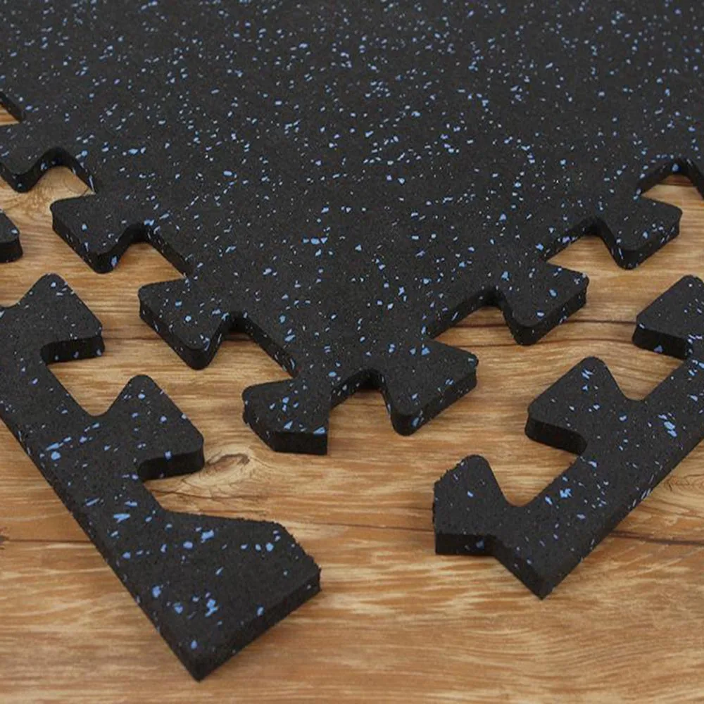 
High quality Safe materials Eco-friendly gym interlock rubber tiles rubber flooring wholesale 