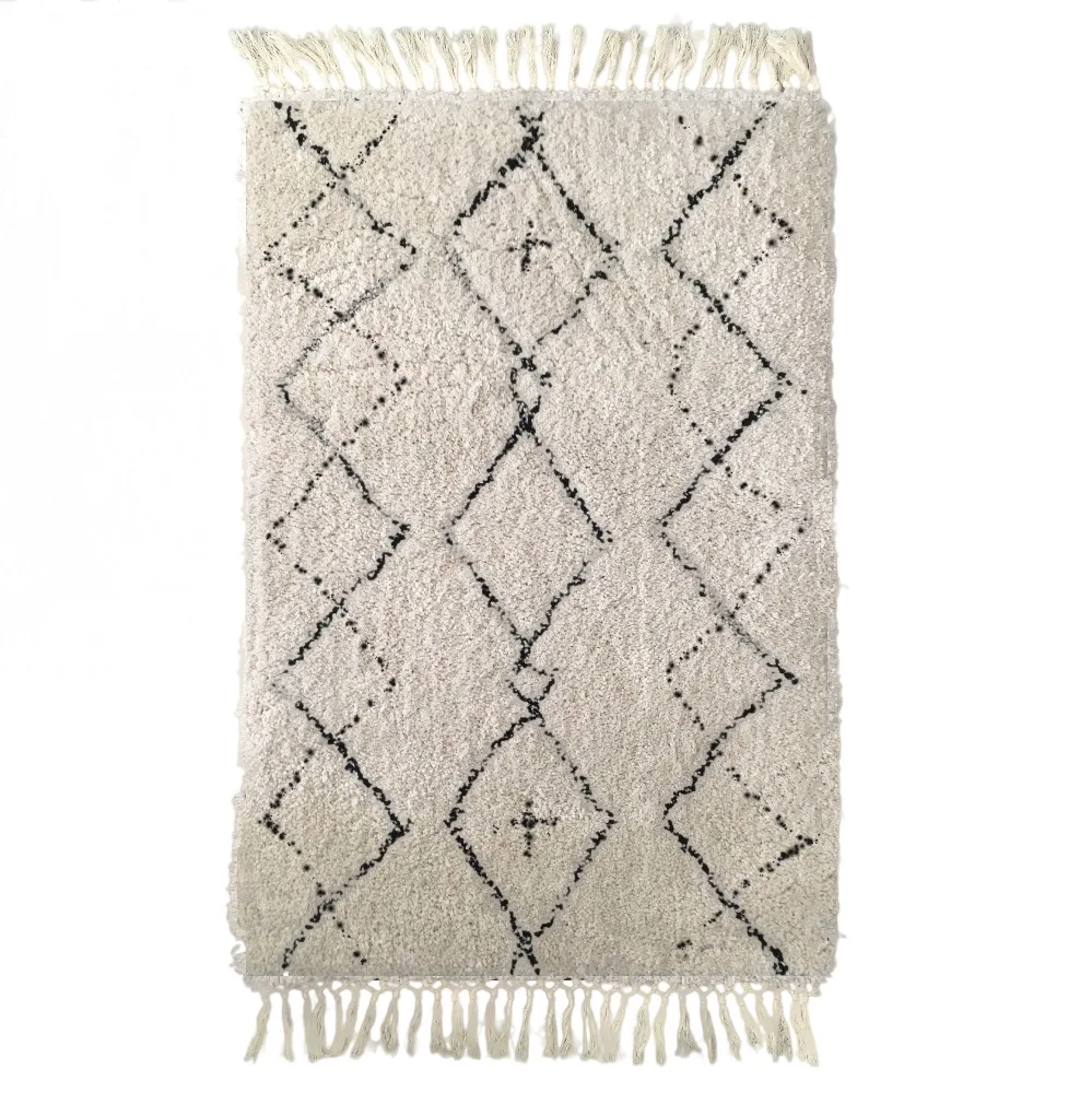 New Hot sales tribal design long pile microfiber boho rug