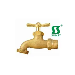 Yuhuan shunshui sunsy factory SSF60220 lockable locking lock water tap Brass Bibcock valve kitchen faucet in golden silver color