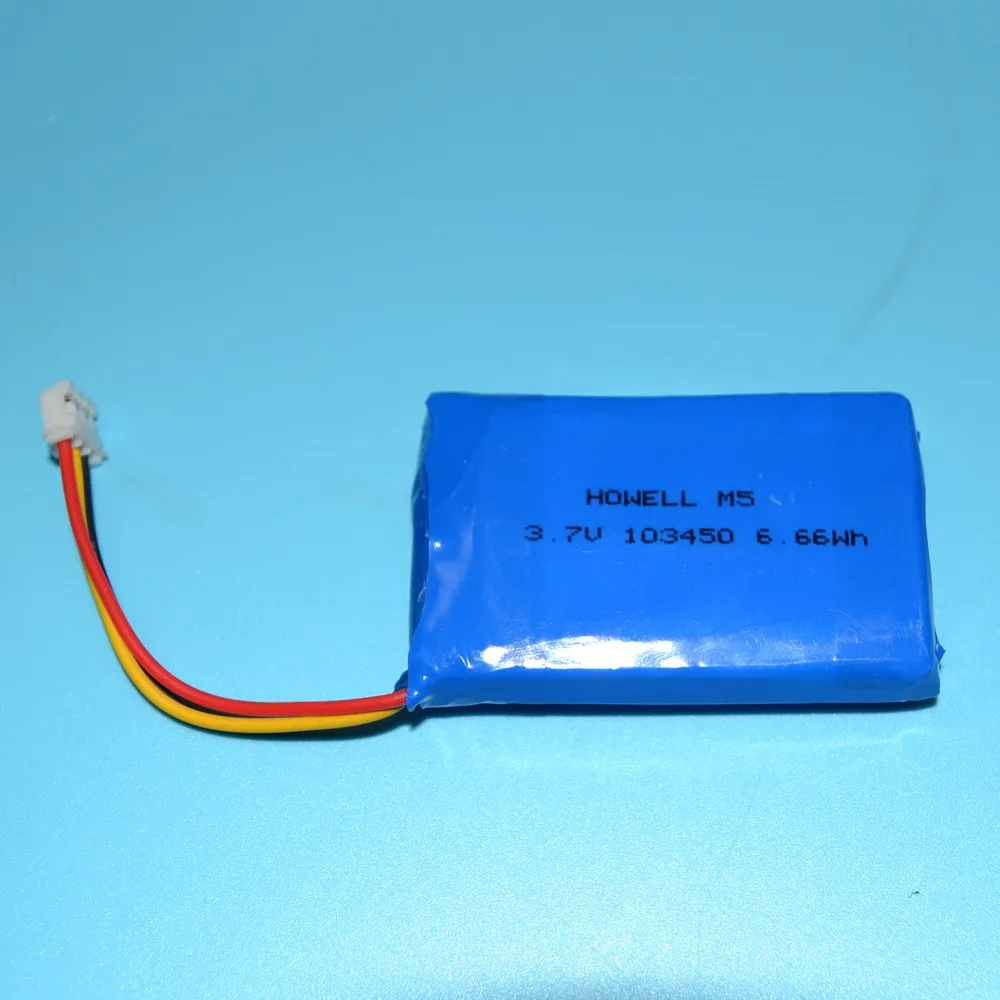 Rechargeable 103450 3.7V 1800mAh Li-Polymer Battery for GPS tracker