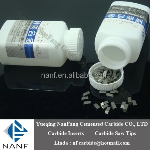 Customized YG6 YG8 good quality Tungsten Carbide Saw Tips for cutting wood,aluminium,metal