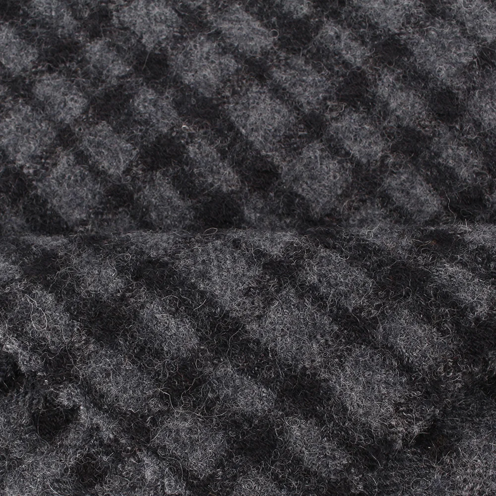 
55% polyester 45% wool check wool cotton woven blend suit fabric 