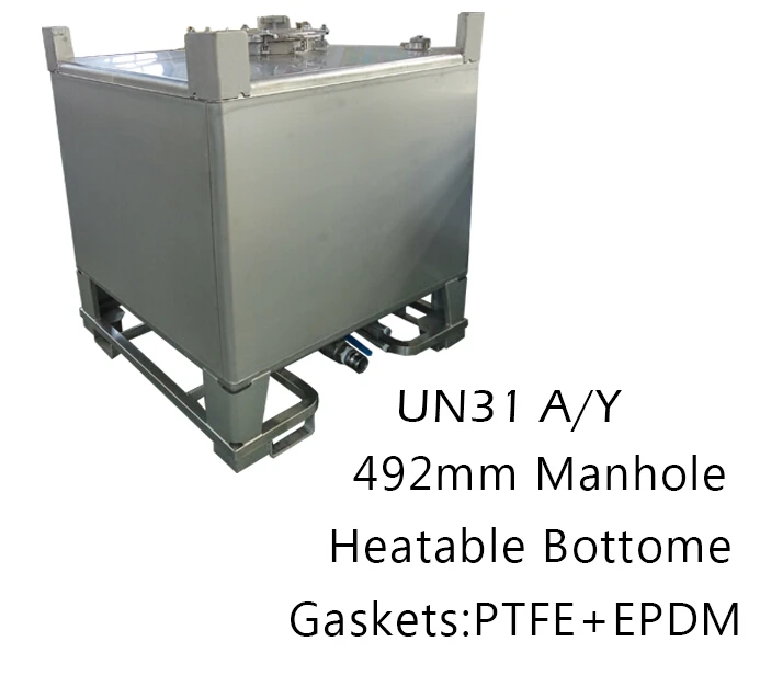 IMDG UN31A/Y Stainless Steel IBC Container