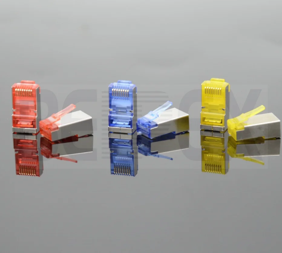 Colorful UTP STP Cat7 RJ45 Plugs Connector