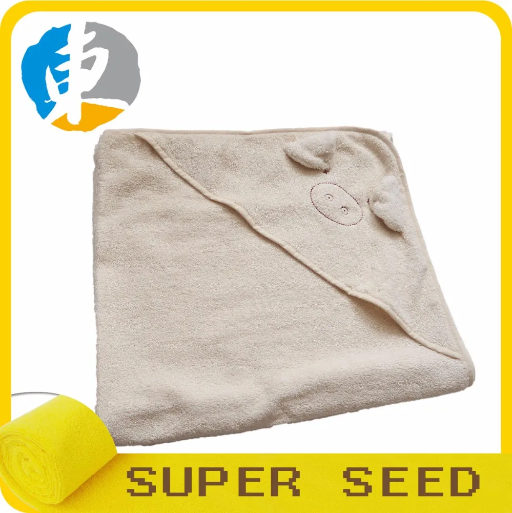 SuperSeed AB-1237 100 Cotton Custom logo Baby Hooded Towel