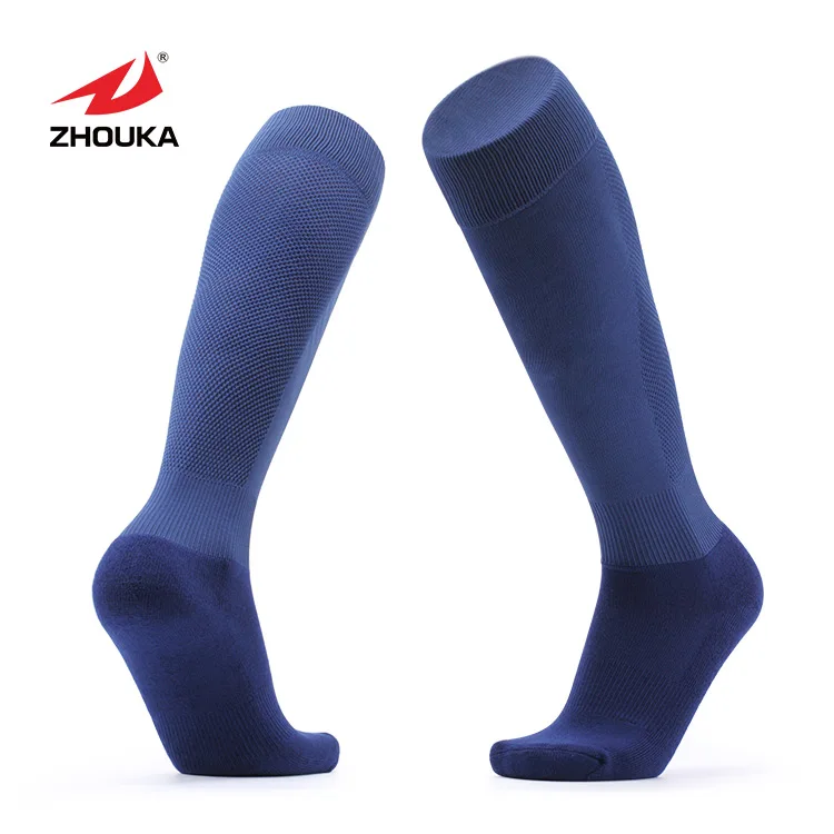 Custom high grade football socks wholesale plain soccer socks