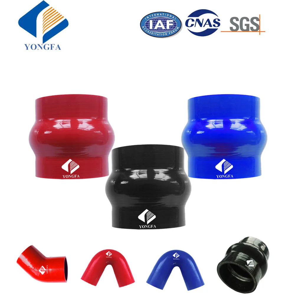 
Hot water blue/black fuel resistance silicone rubber tubing tube 