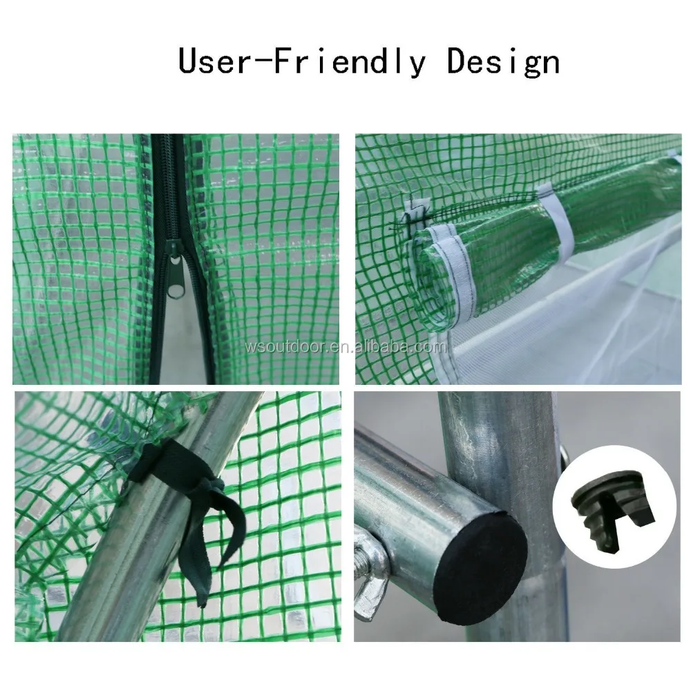 Walk In Tunnel Green House Replacement Covers Outdoor Rain Garden Plant Shed For Outdoor Winter