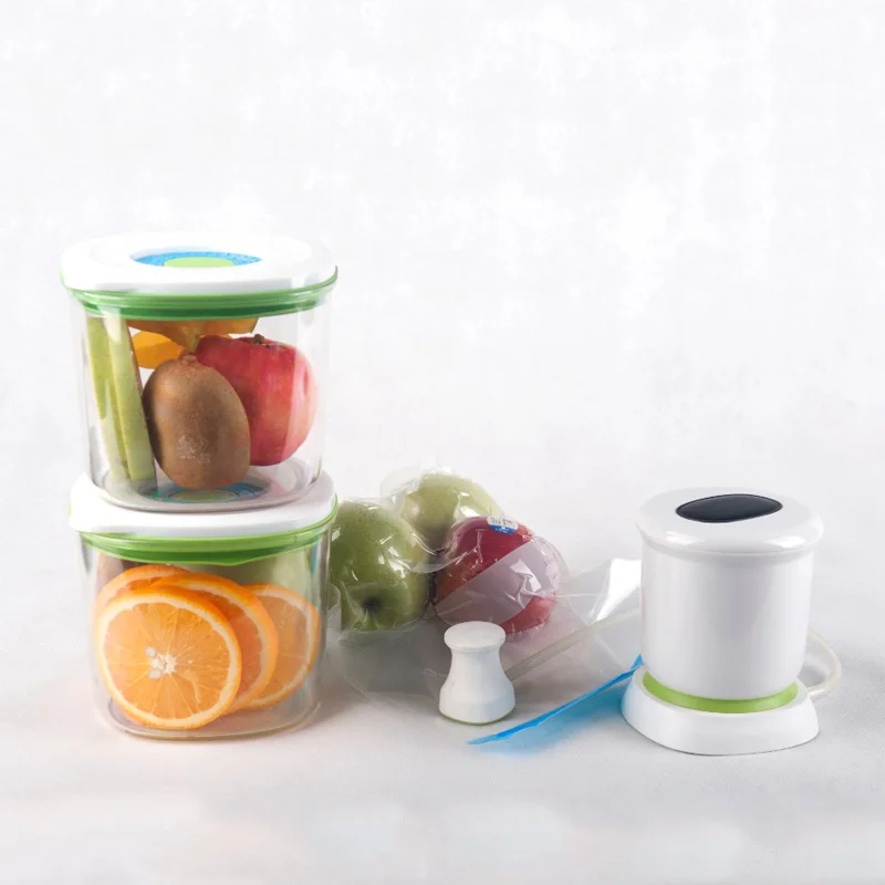 Electric automatic vacuum-pumping refrigerator vegetable fruit food preservation storage box
