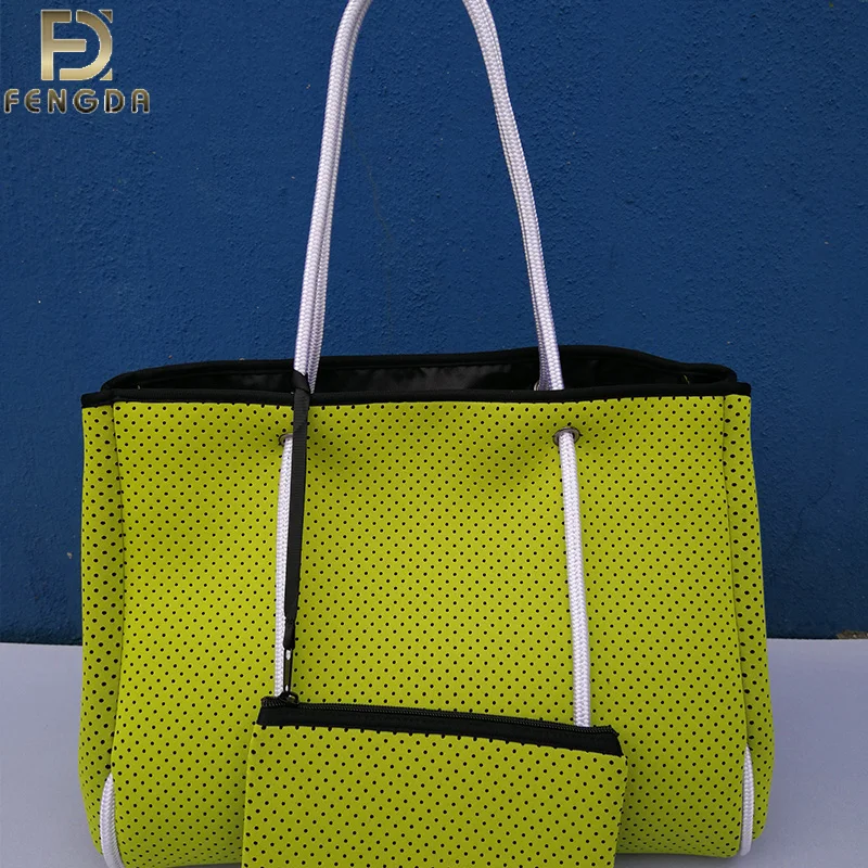 FD-TB025 fashion ladies handbags neoprene square handbag hand bag