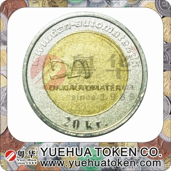 Cheap custom high quality metal brass token coin
