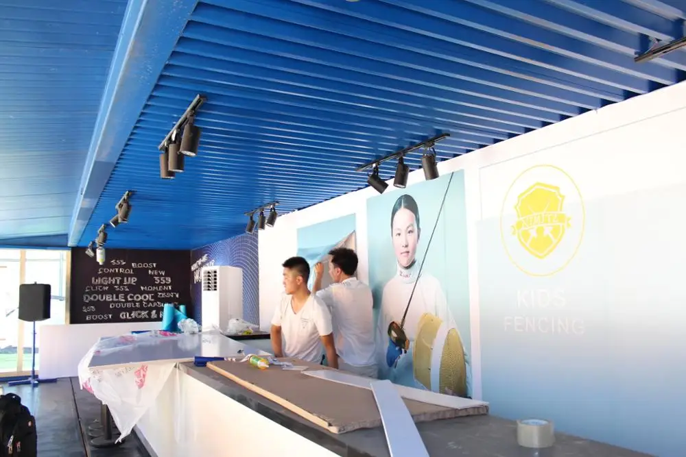 new 40GP container exhibition stage for show