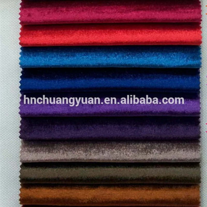China 92% Polyester 8% spandex Fabric ice crushed Velvet Fabric for Dress