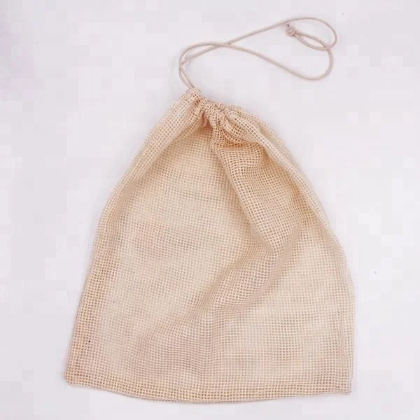 BOSI Multipurpose net bag reusable mesh cotton bag knit fabric mesh produce bag
