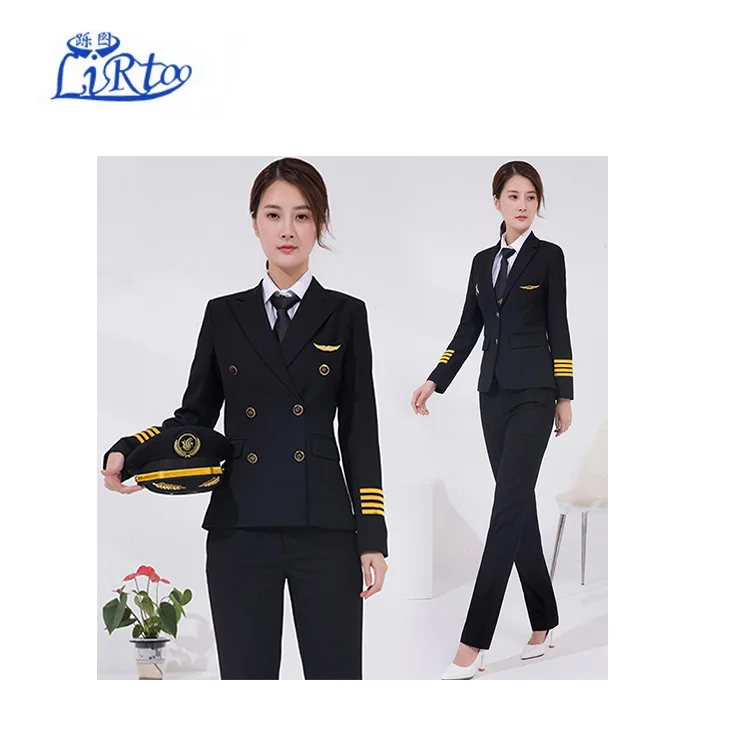 OEM женские Airline летная куртка пилота форма пилота для девочек, костюм с футболкой