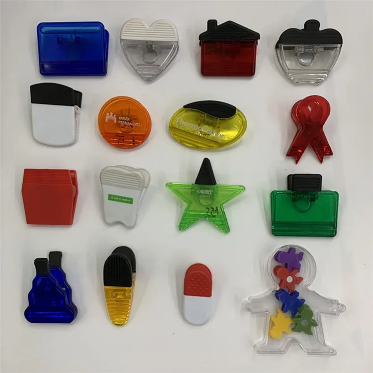 Cute magnet clips humanoid colorful cartoon holder for office stationery