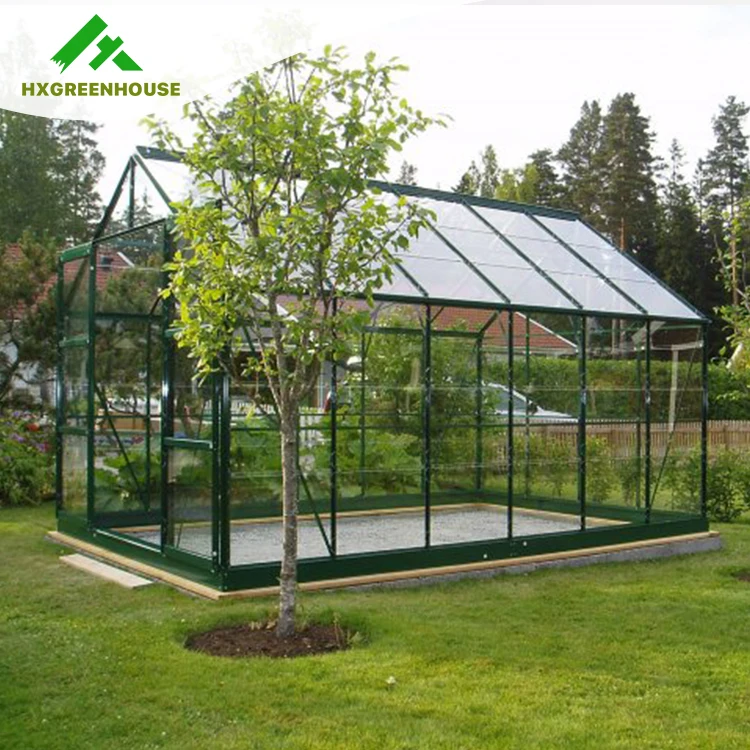 HX75126G Selling in europe spring clips glass greenhouse