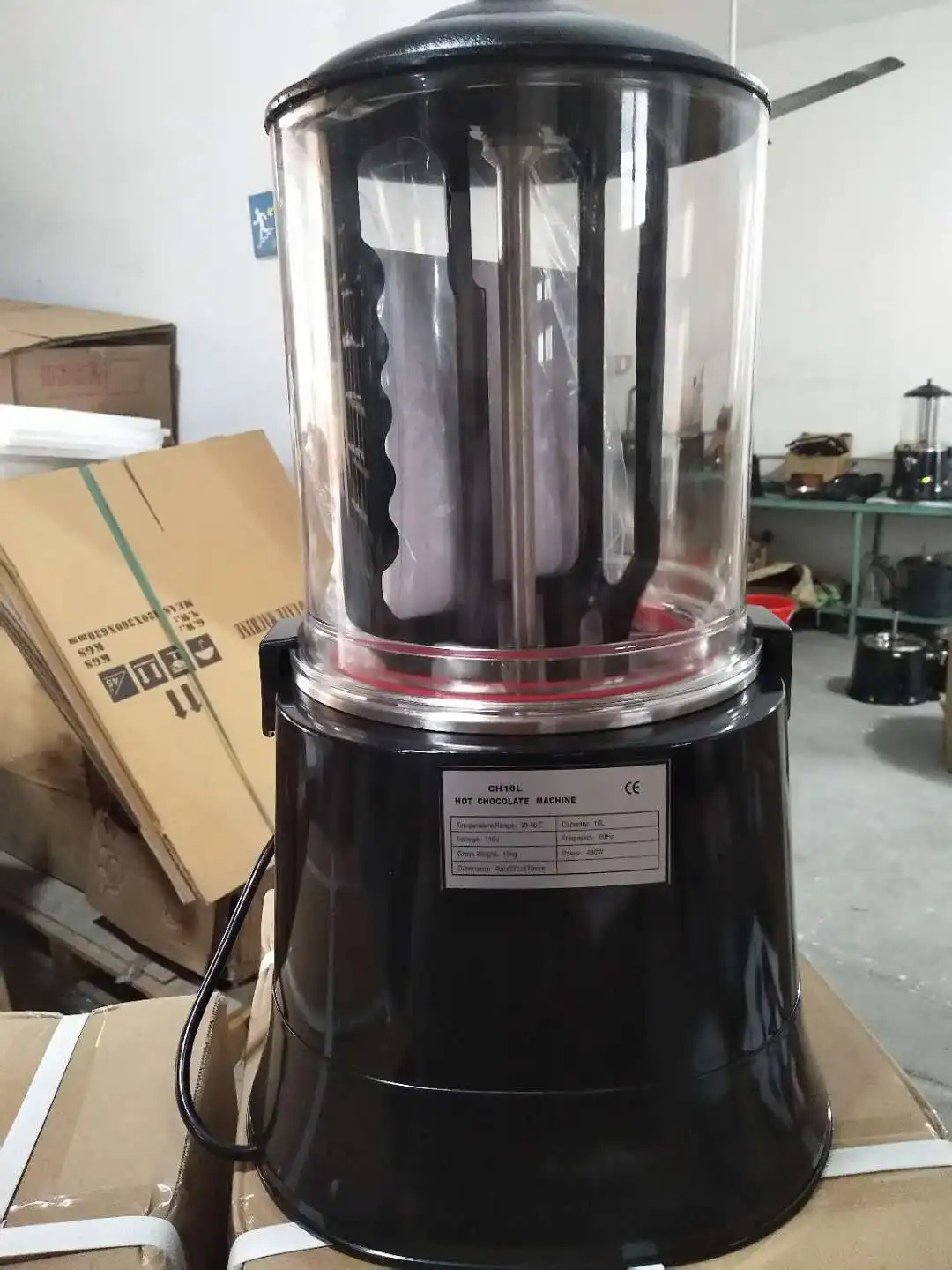 
10L commercial hot chocolate soya-bean milk coffee dispenser machine 