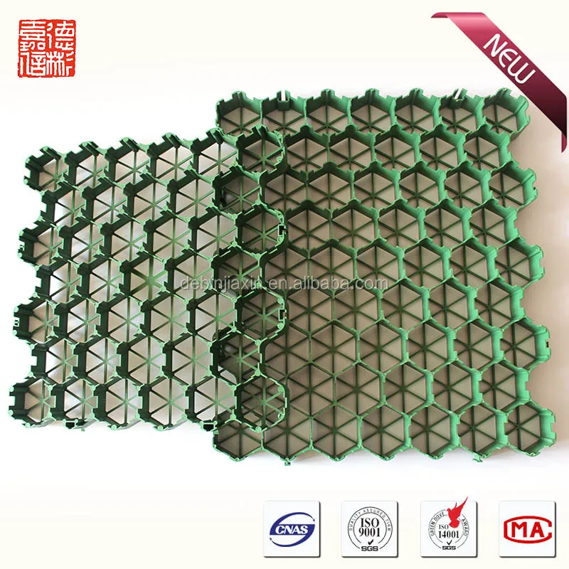 Plastic grating gravel grid
