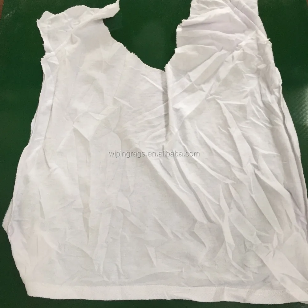Good quality industrial trapo white cotton t shirt cleaning marine rags for cleaning