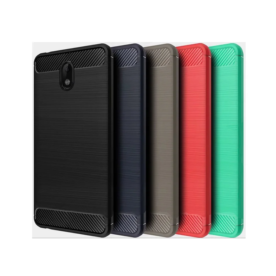 For Nokia 2 Case, Slim Carbon Fiber Mobile Phone Back Cover