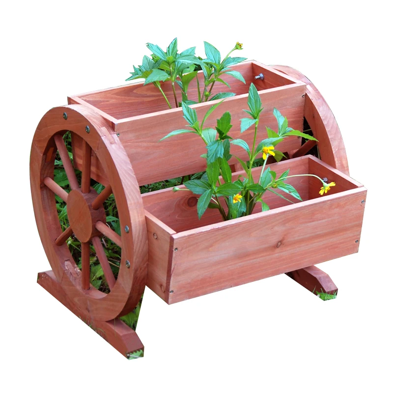 Деревянный плантатор для тачки