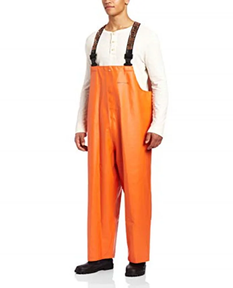 KM OEM PVC Hi Vis Rain Bib Pants Overalls
