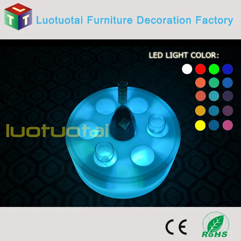 New design Wine Glass Holder Tray Bar Serving Tray Led Bar Tray LTT-WB08D