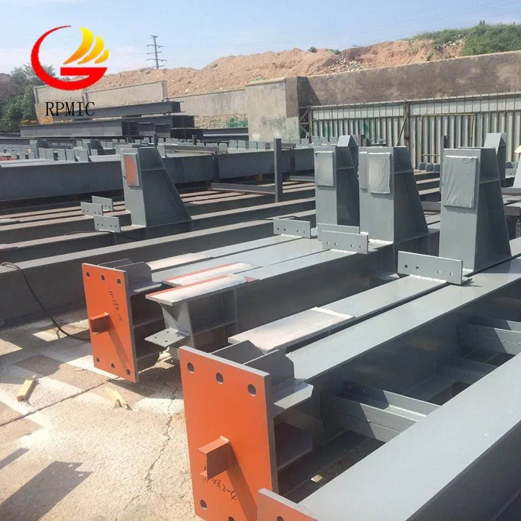 Легкая стальная балка и столбик H-образной формы используемые для строительства стальных