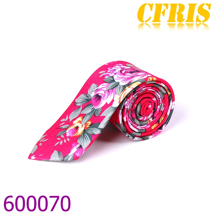 Качественные ткани для галстука, галстук из 100% хлопка, жаккардовый галстук с цветочным рисунком