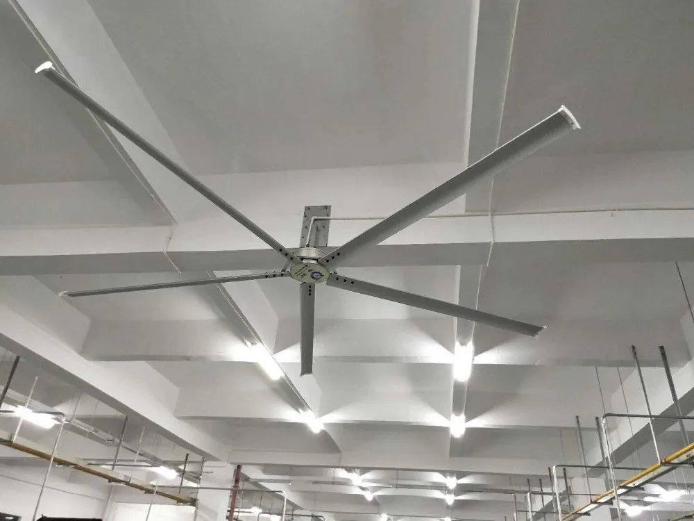 QX energy saving- low speed cheap larger industrial high volume HVLS fans by Chinese manufacturer