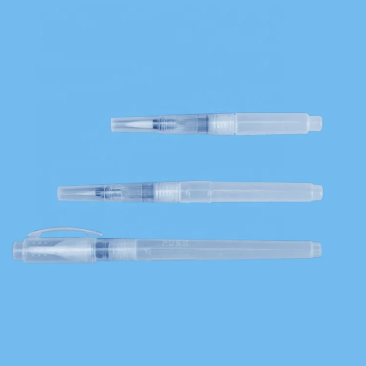 
Professional refillable paint transparent tube coloring fibras punta pincel felt tip brush pen 